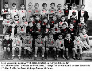 ECOLE MARCEAU GARCONS 1948 CP
